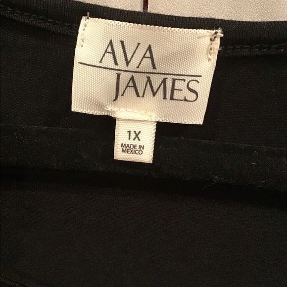 Ava James Plus Crossover Sleeveless Tunic Top Size 1X - Picture 3 of 3